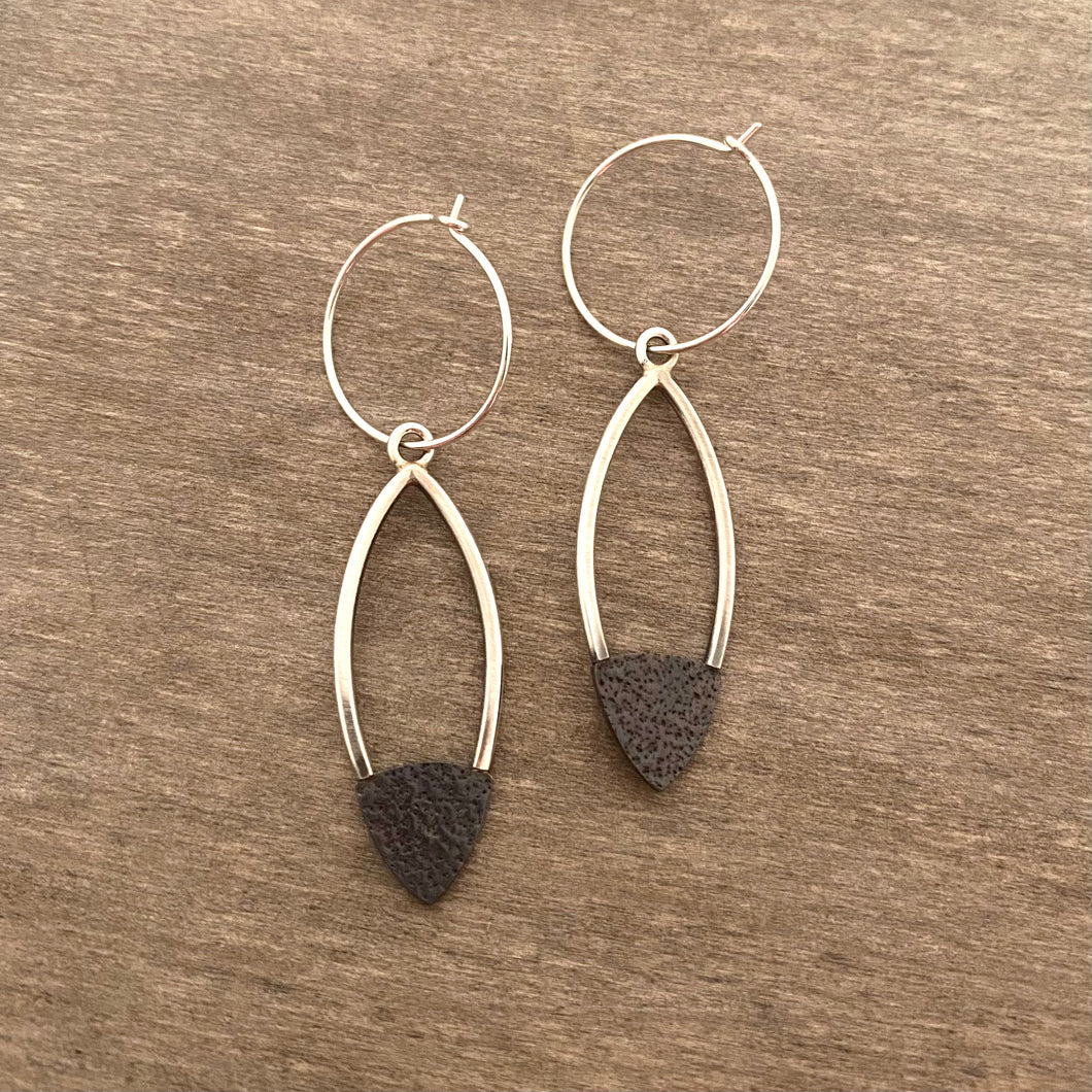 Sterling and Bronze Earrings