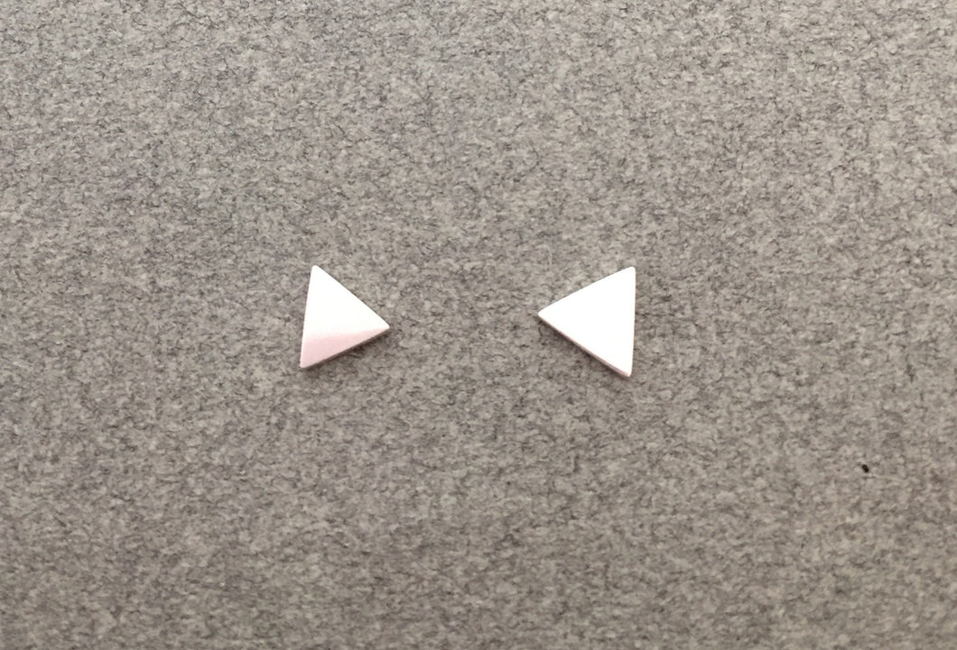Sterling Triangle Stud