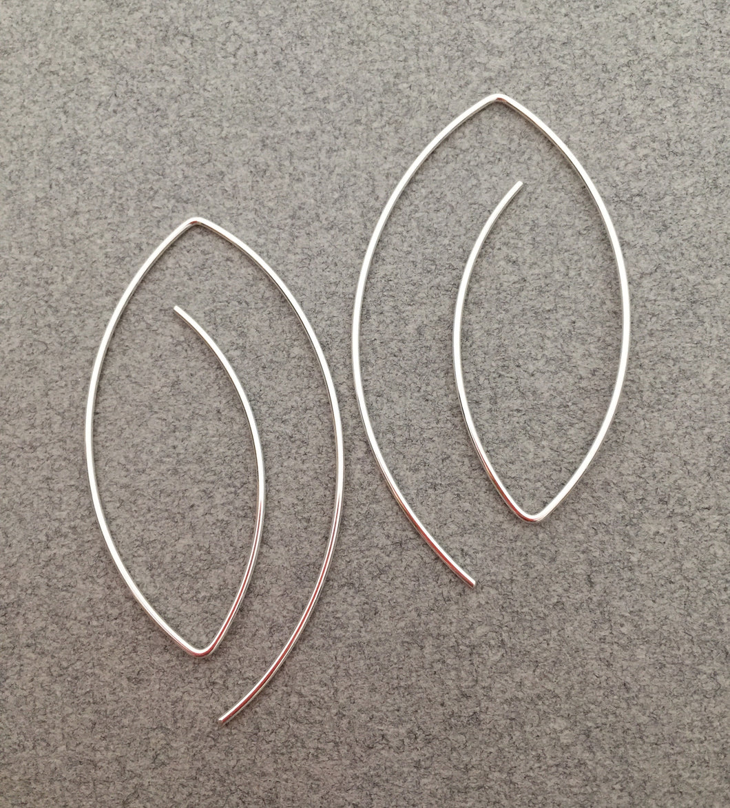 Sterling Double Fish Wire Earring