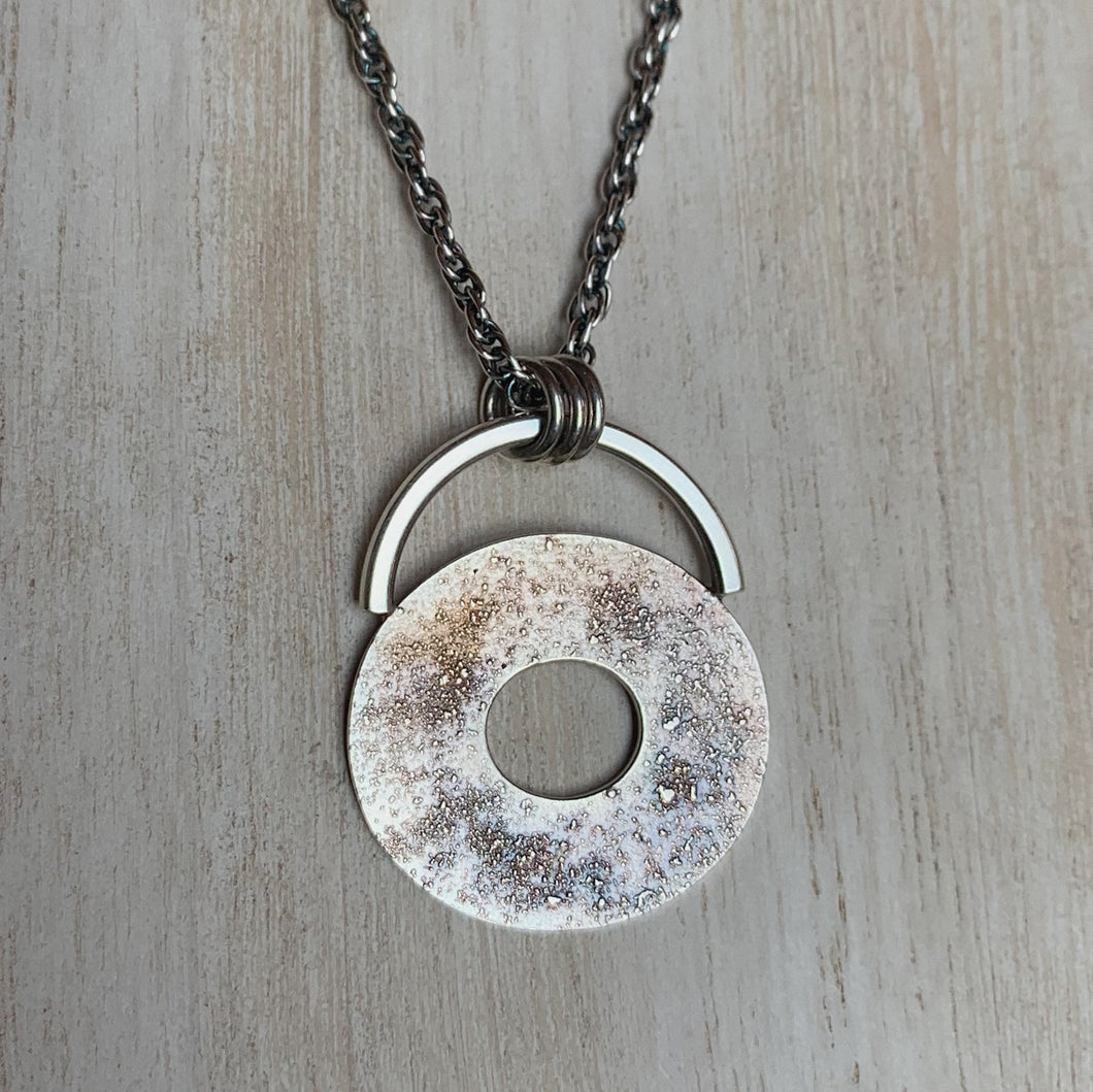 Balance Pendant on Sterling Silver Wheat Chain